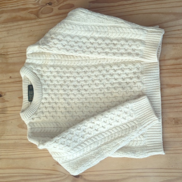 Sweaters - 100% merino wool cable knit sweater size XS